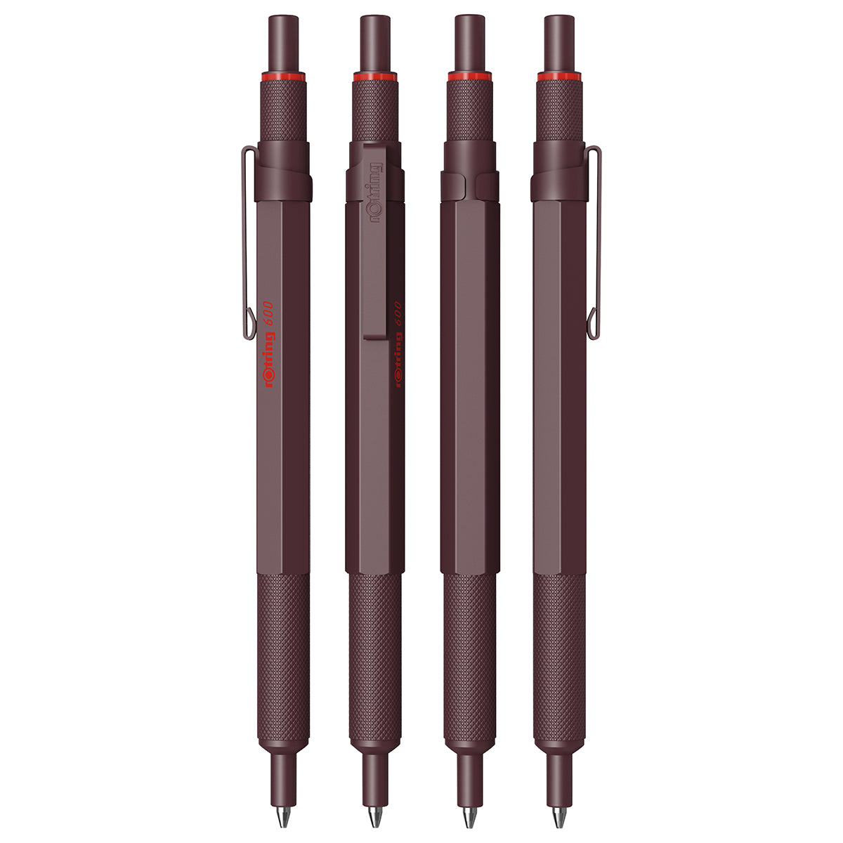 Rotring 600 Chocolate Truffle Ballpoint Pen Hexagonal Pen Knurled Grip 2204407