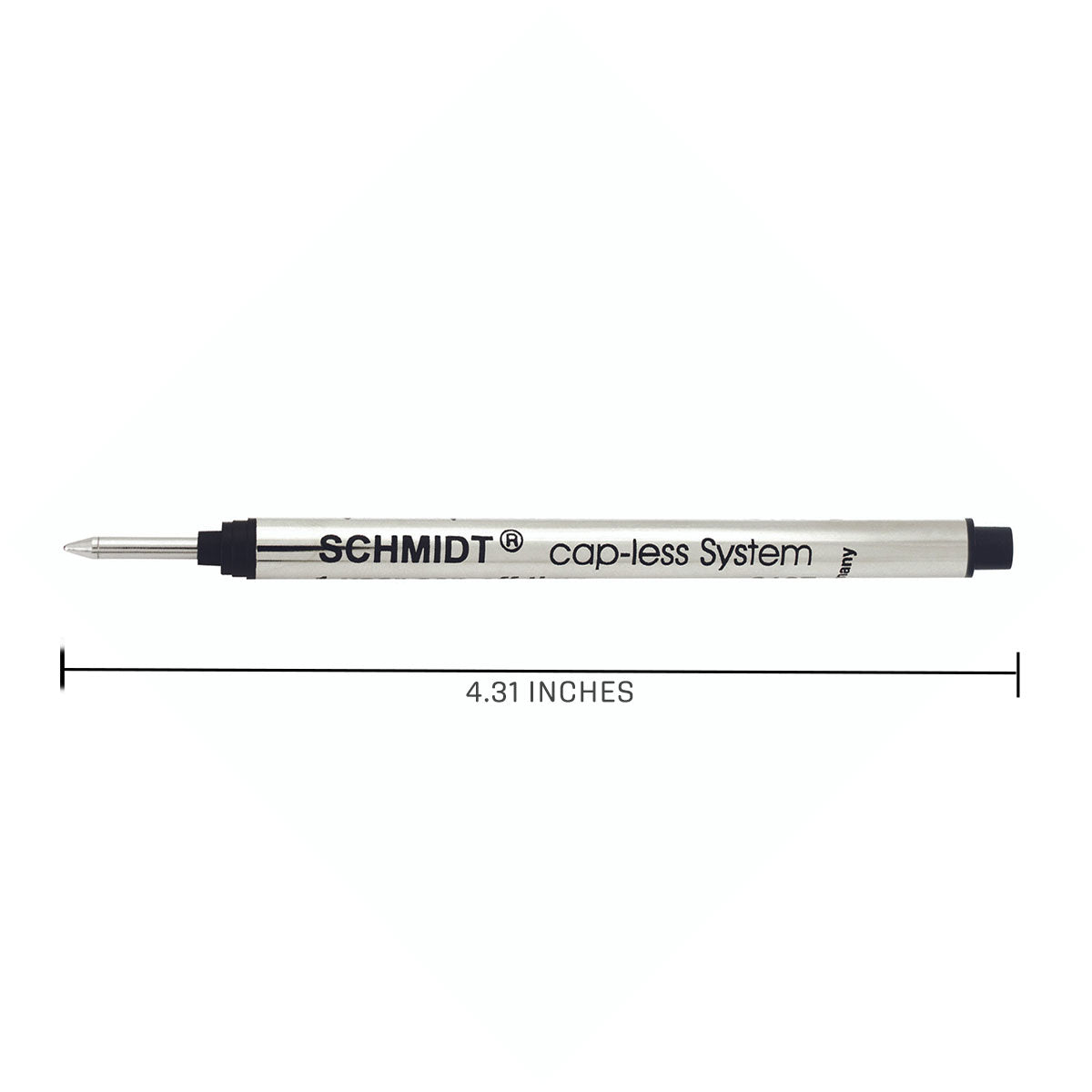 Schmidt Capless System Rollerball Refill Black Medium Short,  P8127 Black