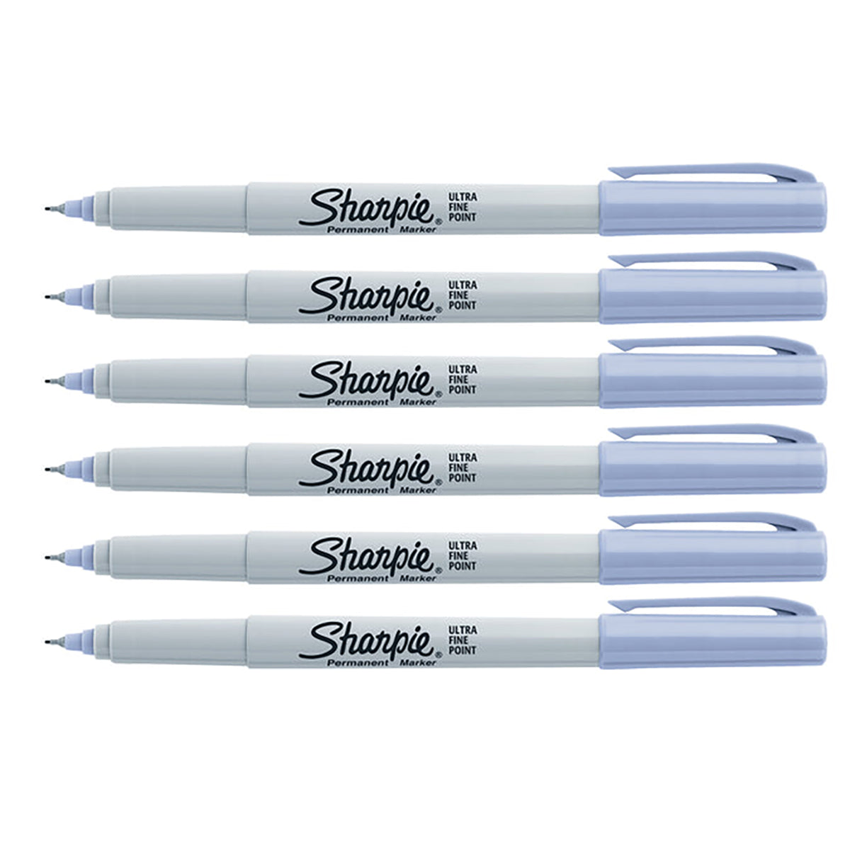 Sharpie Blue Ice Ultra Fine Permanent Marker Pack of 6