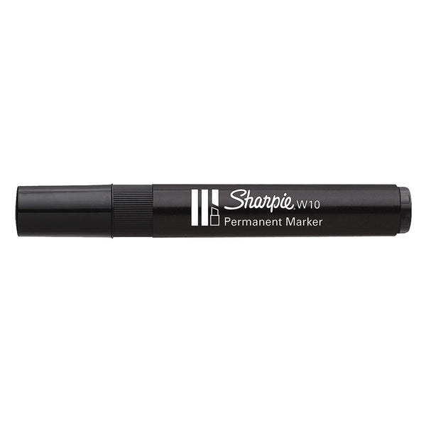 Sharpie Chisel Thick Tip Black Permanent Markers W10 Pack of 5