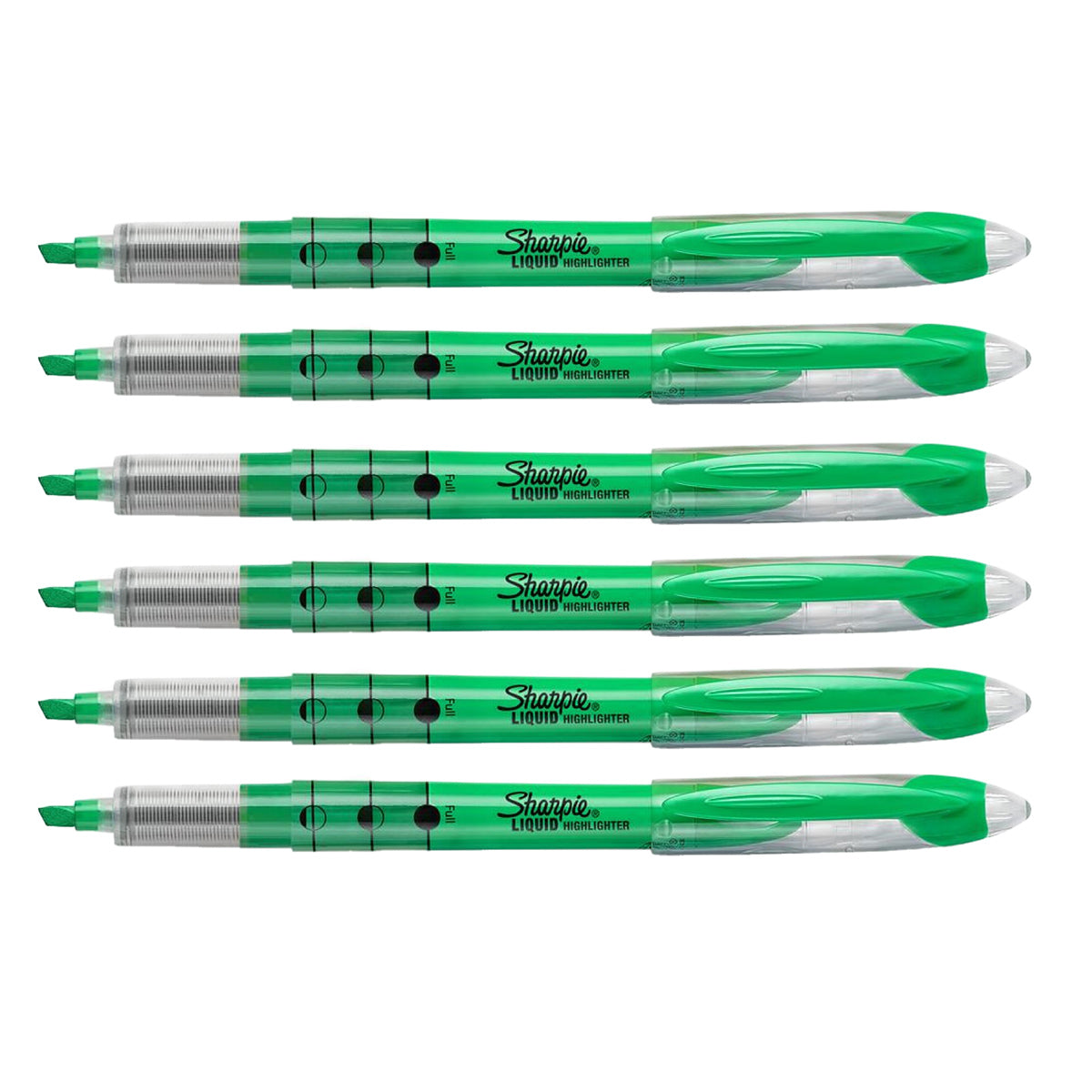 Sharpie Liquid Highlighter Green Pack of 6 Sharpie Highlighter