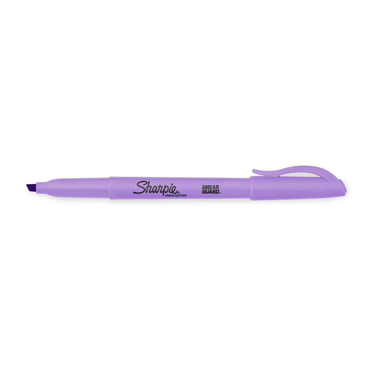 Sharpie Pocket Highlighter Pastel Purple Narrow Chisel Tip Smear Guard