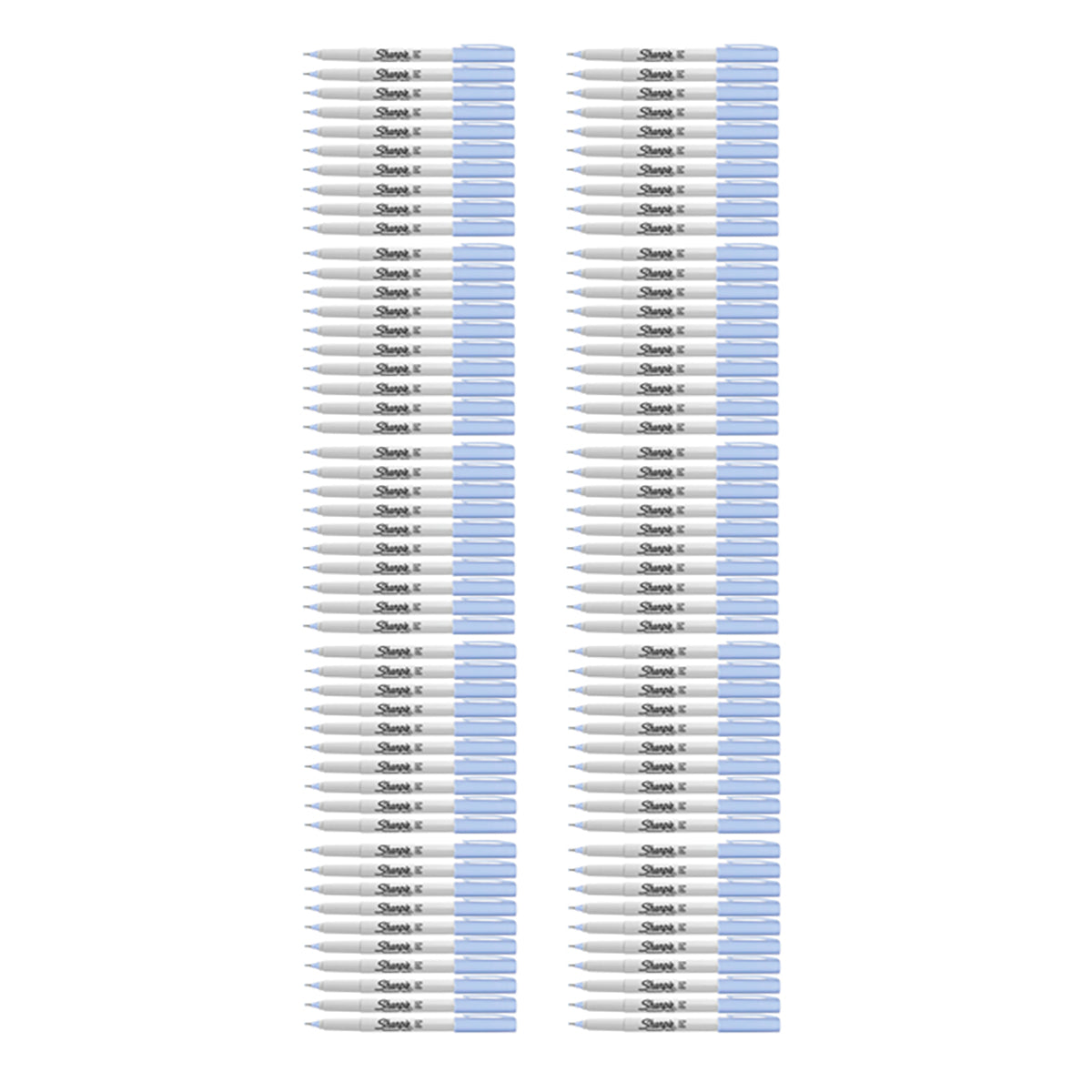 Sharpie Ultra Fine Sky Blue Permanent Marker Bulk Pack of 100