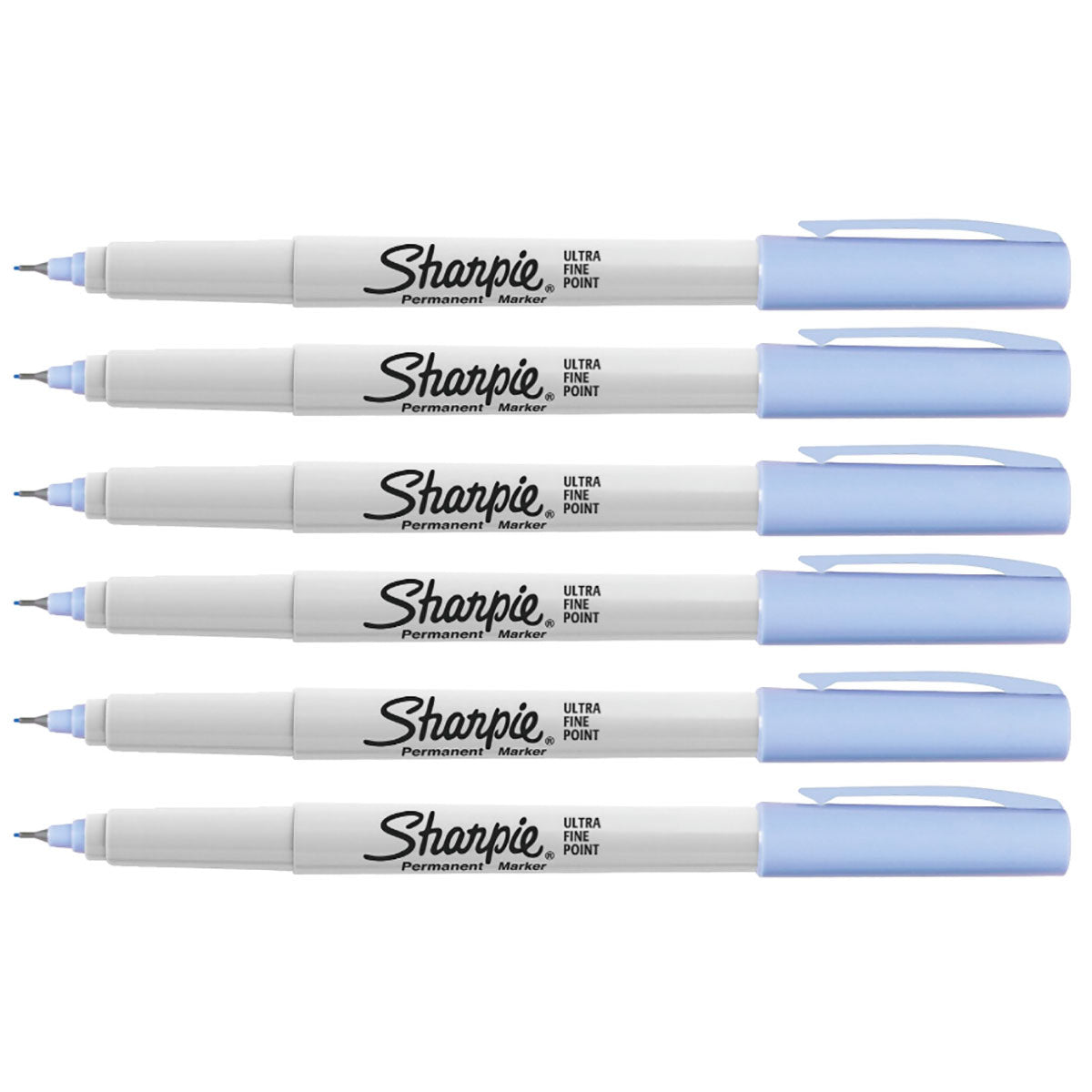 Sky Blue Ultra Fine Sharpie Pack of 6