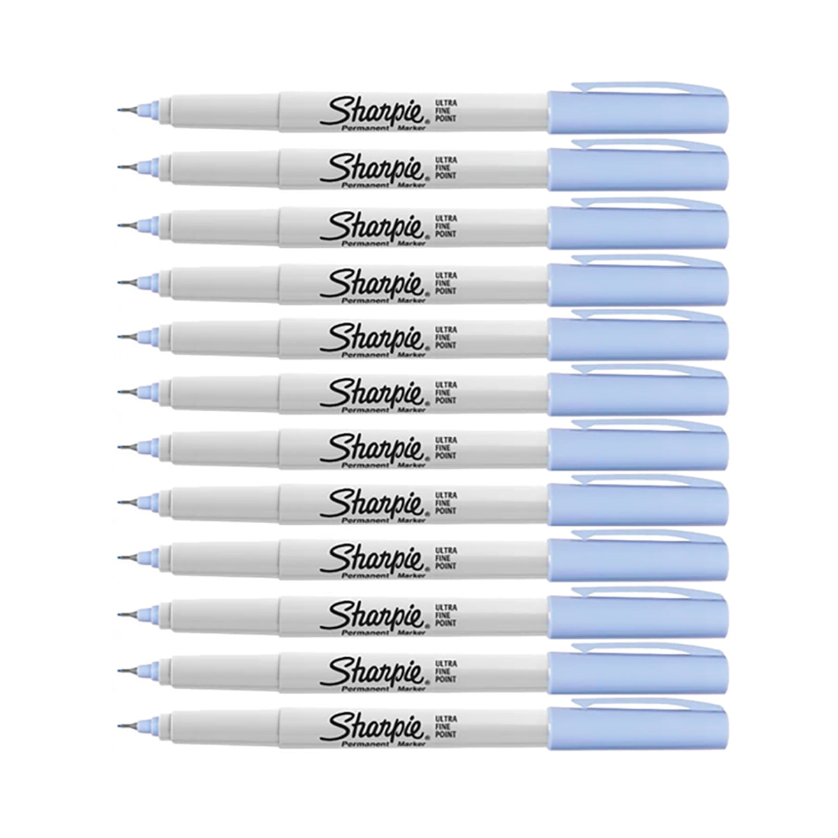 Sharpie Ultra Fine Sky Blue Permanent Marker Pack of 12