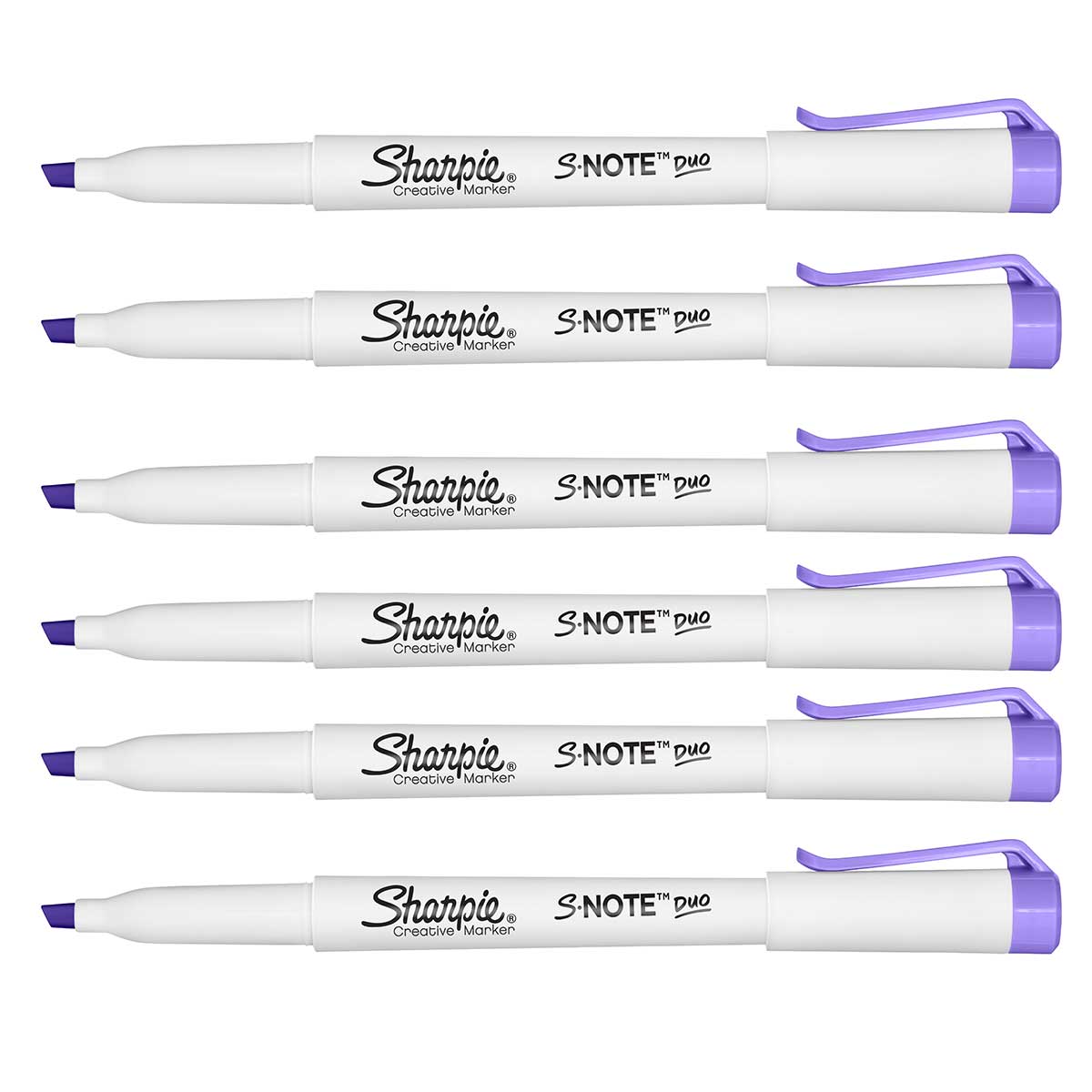 Sharpie S-Note Duo Grape Creative Marker Pack of 6