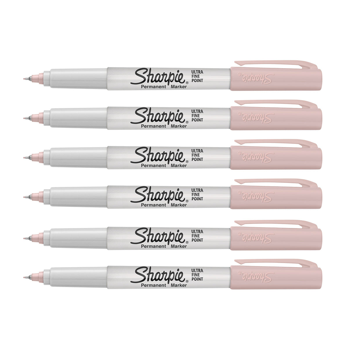 Sharpie Rose Quartz Ultra Fine Permanent Markers Pack of 6