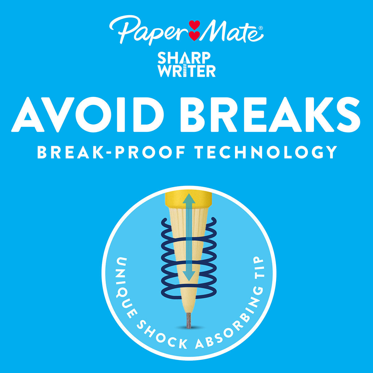 Papermate Sharpwriter #2 Mechanical Pencils 0.7mm 6 Count