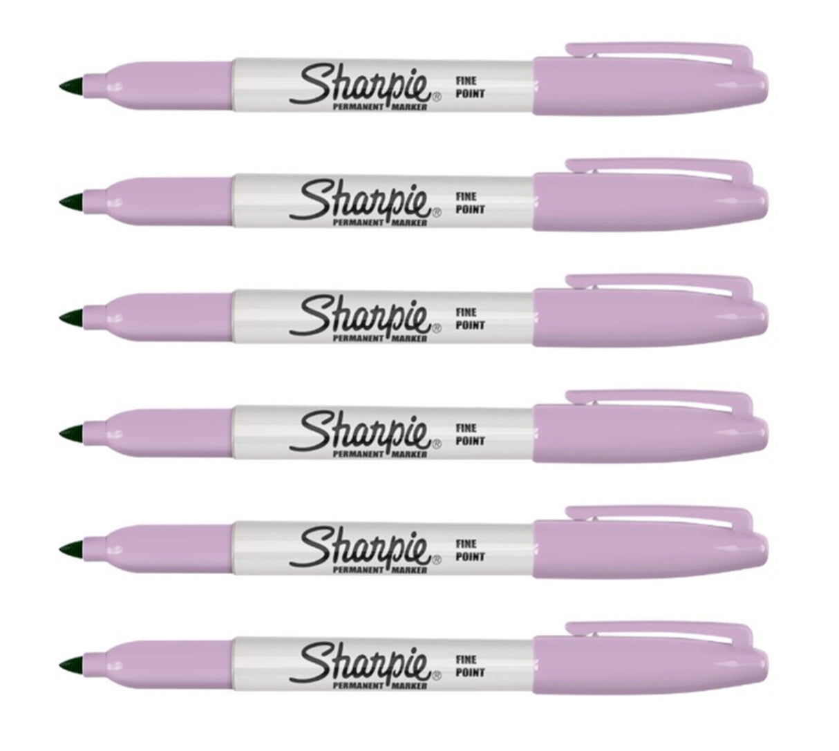 Sharpie Lavender Mica Fine Marker Pack Of 6