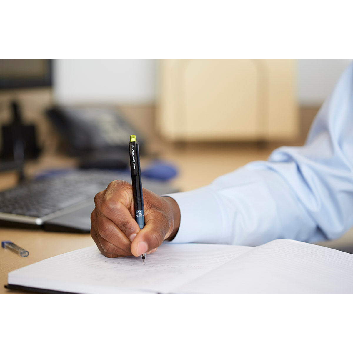 Uni-Ball Kuru Toga 0.7mm HB #2 Mechanical Pencil, Nano Dia Blended Lead Refills, Eraser Refills Uni-Ball Pencils