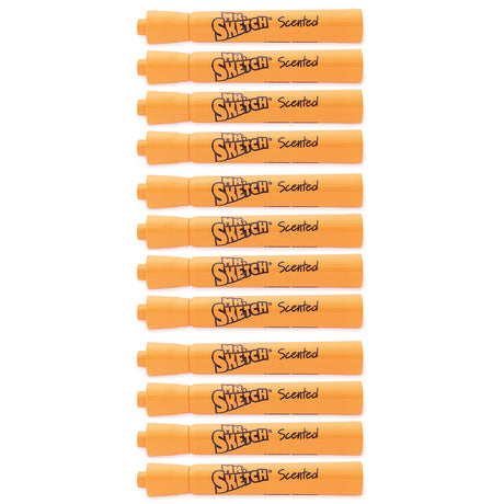 Mr. Sketch Nacho Cheese Scented Markers Orange Color, Dozen Nacho Cheese Smelling Markers  Mr Sketch Scented Markers