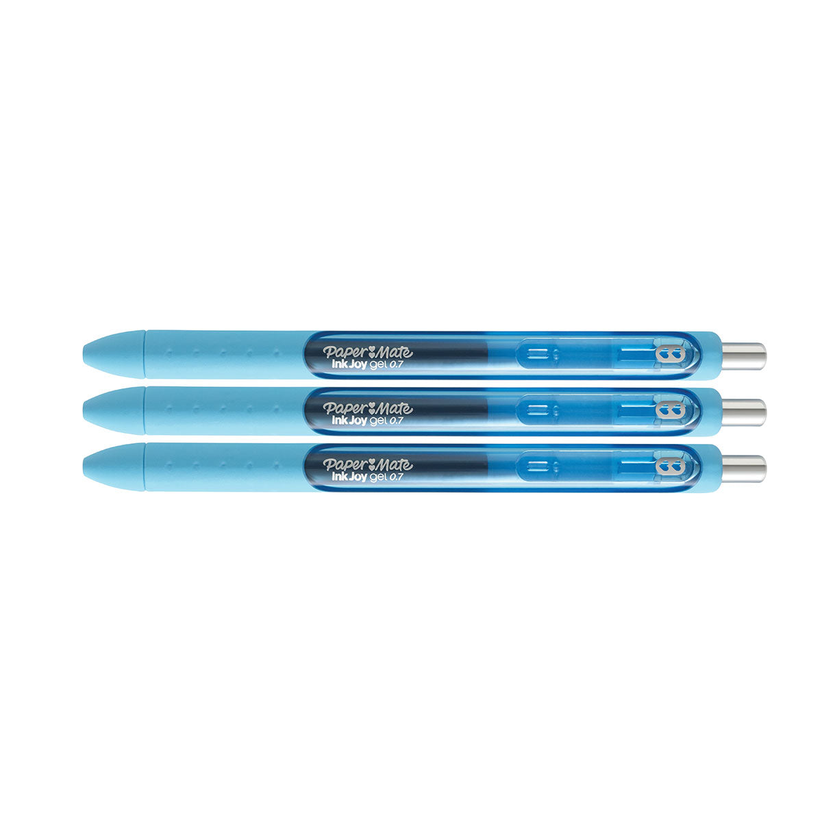 Paper Mate Inkjoy Gel Pen Bright Blue Medium Pack of 3 Paper Mate Gel Ink Pens