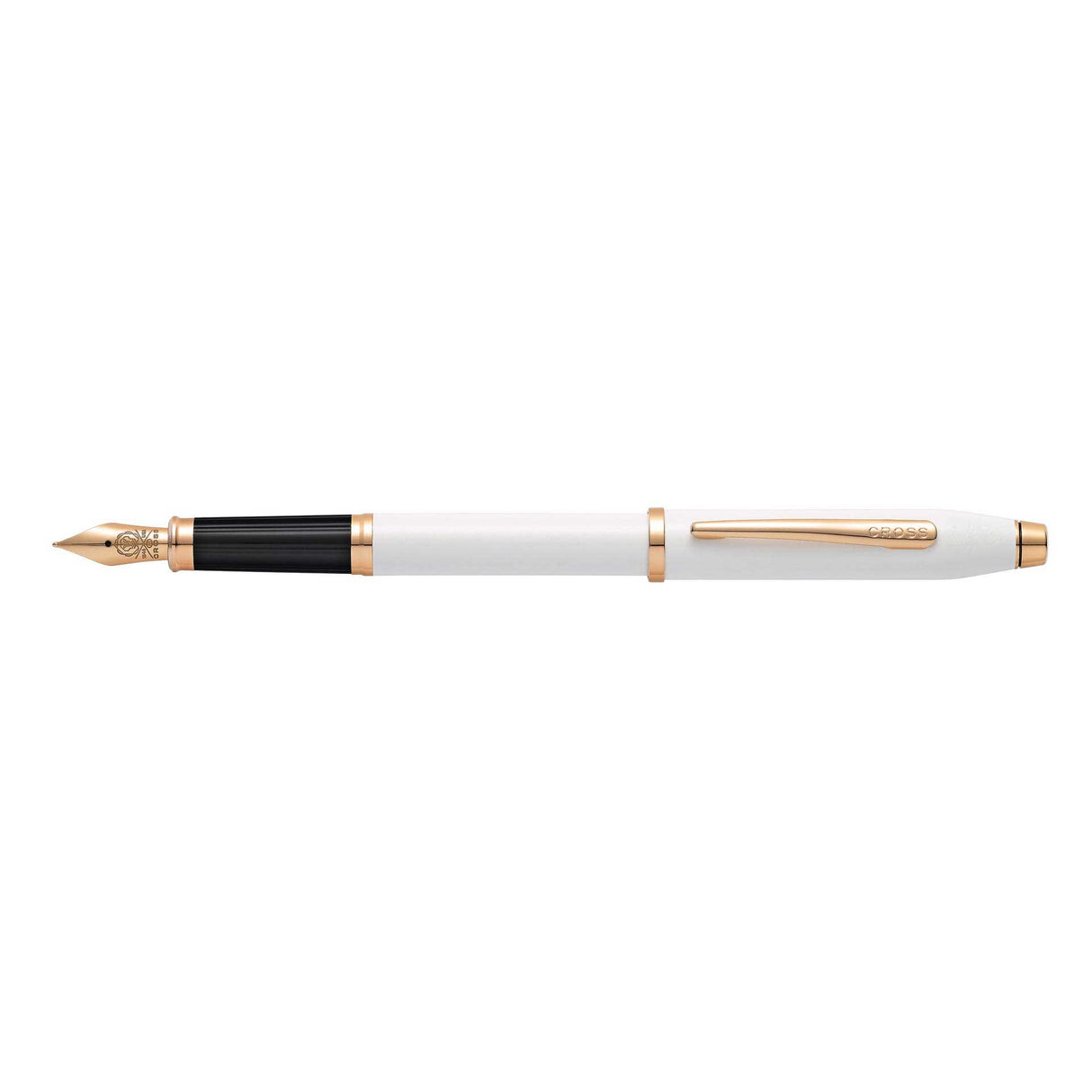 Cross Century II Pearlescent White Rose Gold Lacquer Fountain Pen Medium AT0086-113MF Cross Fountain Pens