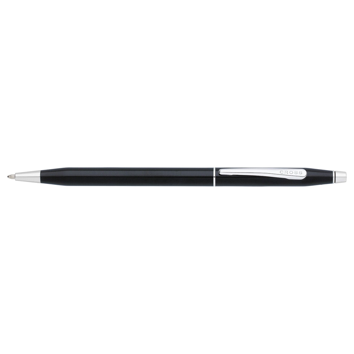 Cross Classic Century Black Lacquer Chrome Trim Ballpoint Pen, Black Ink Cross Ballpoint Pen