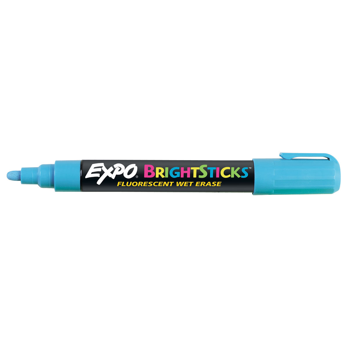 Expo Bright Sticks Fluorescent Blue Blackboard / Whiteboard Marker, Bullet Tip  Expo Dry Erase Markers