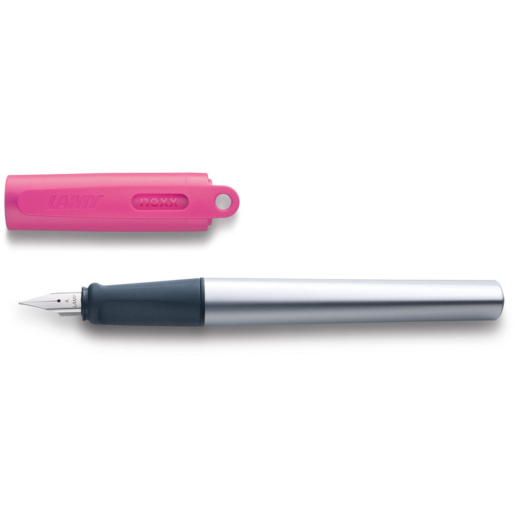 Lamy Nexx Soft Grip Fountain Pen Pink Fine Nib Lamy Fountain Pens