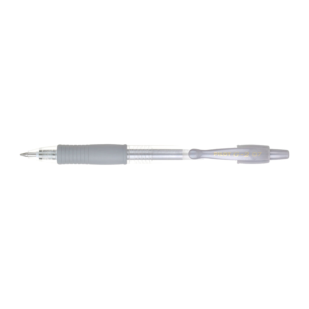 Pilot G2 Metallic Silver Gel, Silver Ink Pen Fine 34417 Pilot Gel Ink Pens