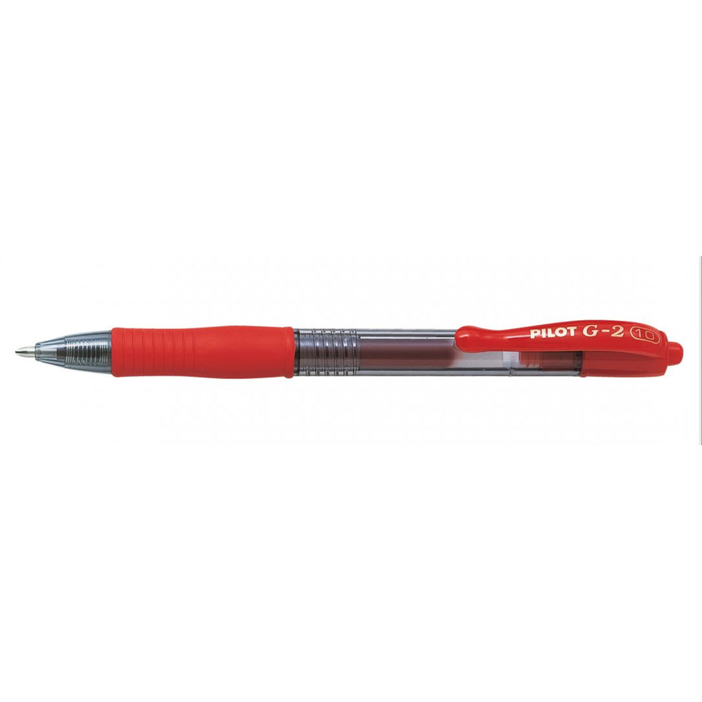 Pilot G2 Red, Bold Tip, Red Ink Gel Pen, 1.0MM - 31258 Pilot Gel Ink Pens