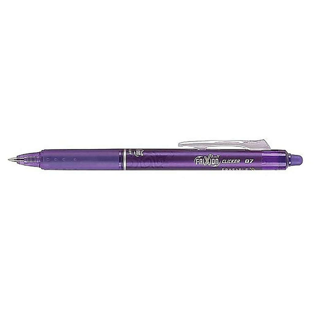 Pilot Frixion Purple Erasable Pen with Purple Ink, Retractable 0.7mm Pilot Ballpoint Pen