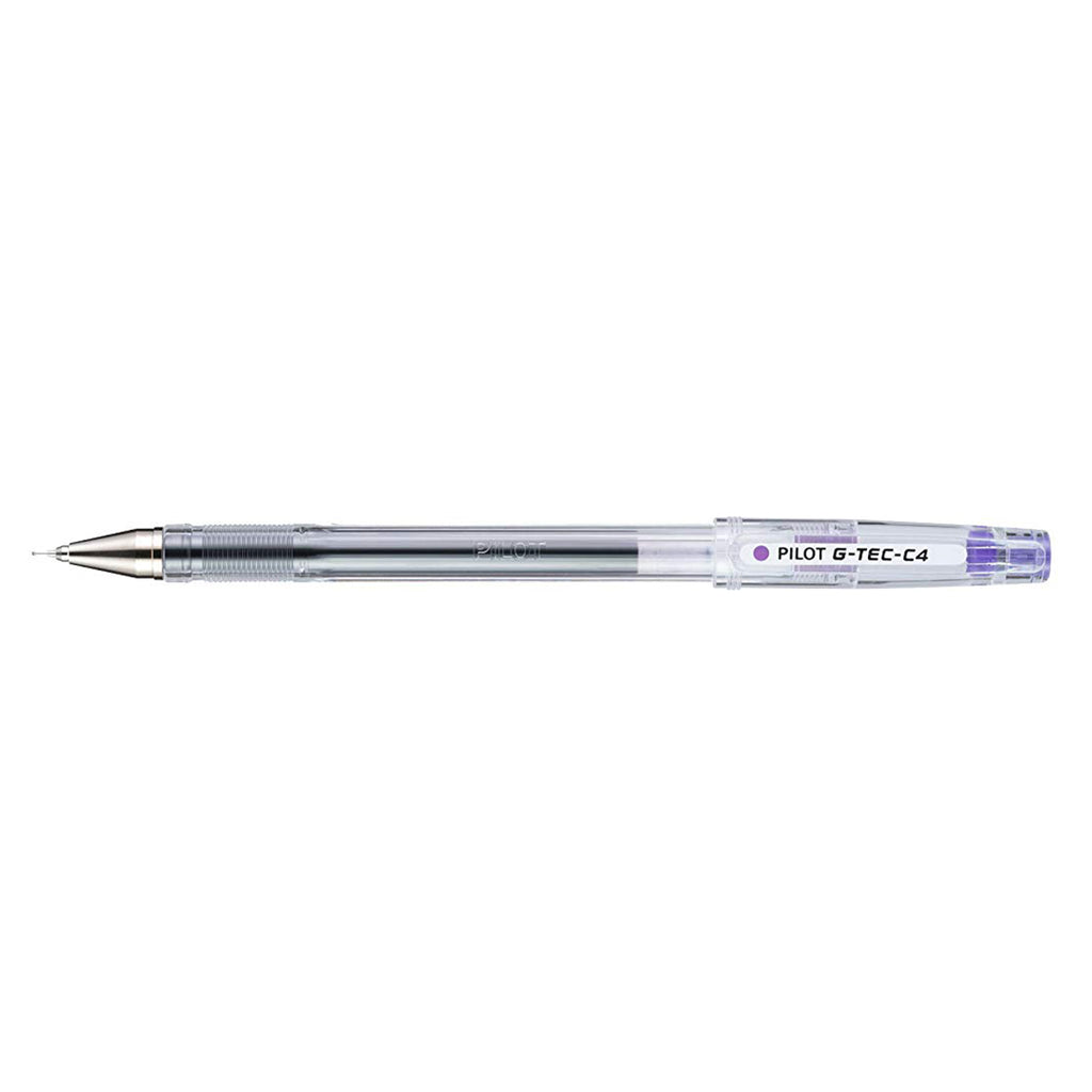 Pilot G-Tec C4 Lavender Gel Ultra Fine Rollerball Pen Pilot Rollerball Pens