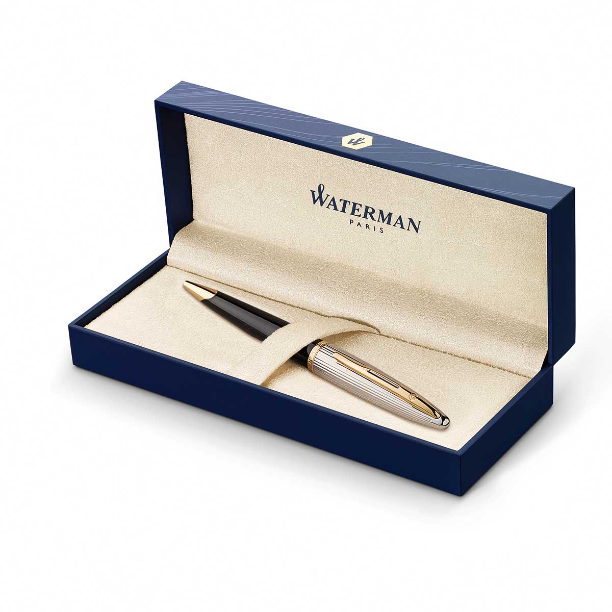 Waterman Carene Deluxe Black and Gold Ballpoint Pen S0700000 Waterman Fountain Pens