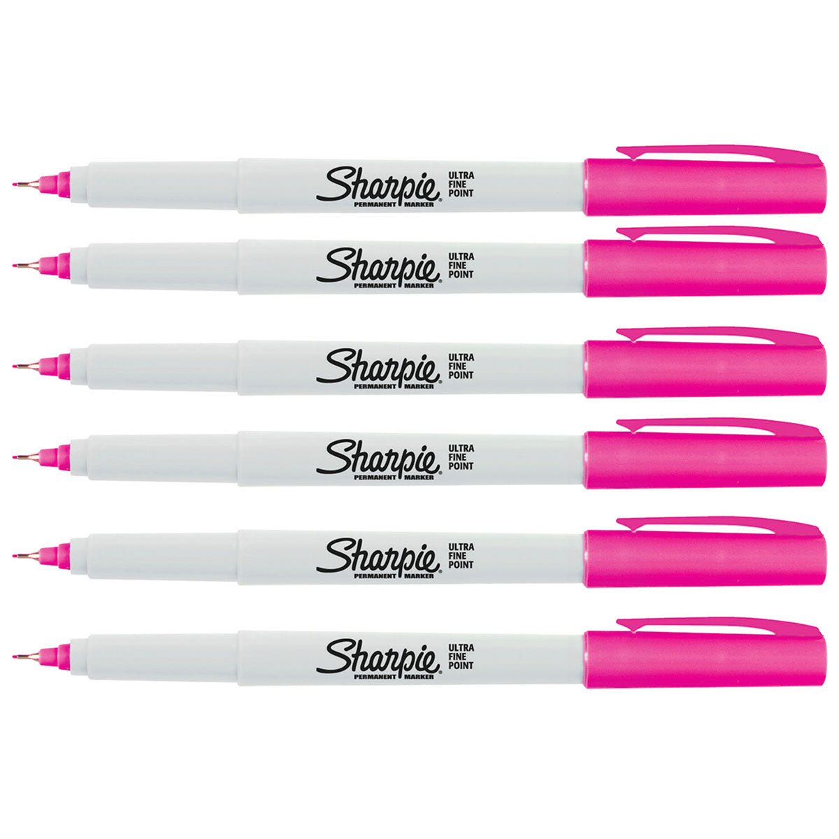 Sharpie Magenta Permanent Marker Ultra Fine Point Pack of 6 Sharpie Markers