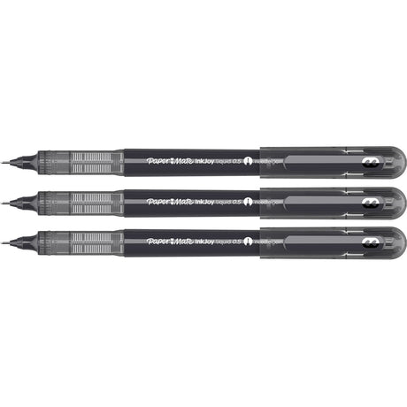 Paper Mate Inkjoy Liquid Needle Point Rollerball Pen Black 0.5 Pack of 3  Paper Mate Rollerball Pens