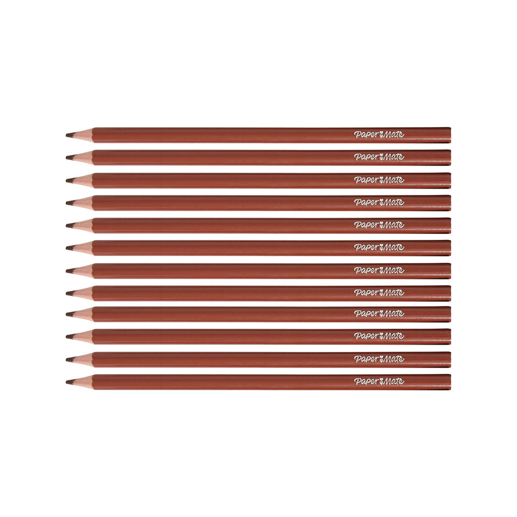 Paper Mate Colored Pencils Burnt Ochre Pack of 12 (Burnt Ochre) Paper Mate Pencils
