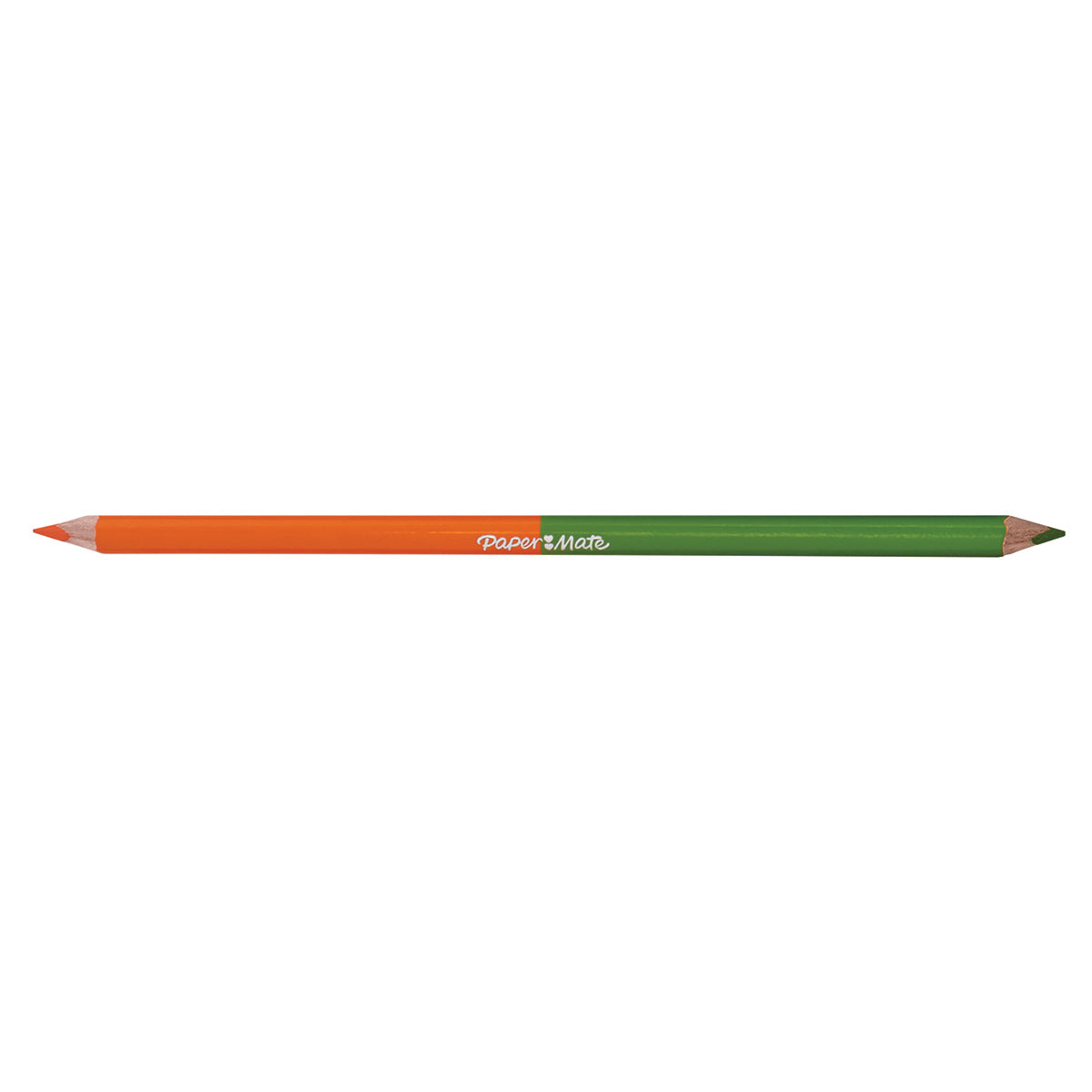 Paper Mate Orange and Yellow Green Colored Pencil Dual Ended Paper Mate Pencils