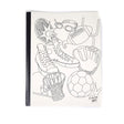 Cute Composition Notebooks, wide Ruled, 50 Page 10 x 8 Color Yourself Sport Theme Soft Cover  PensAndPencils.Net Composition Notebook
