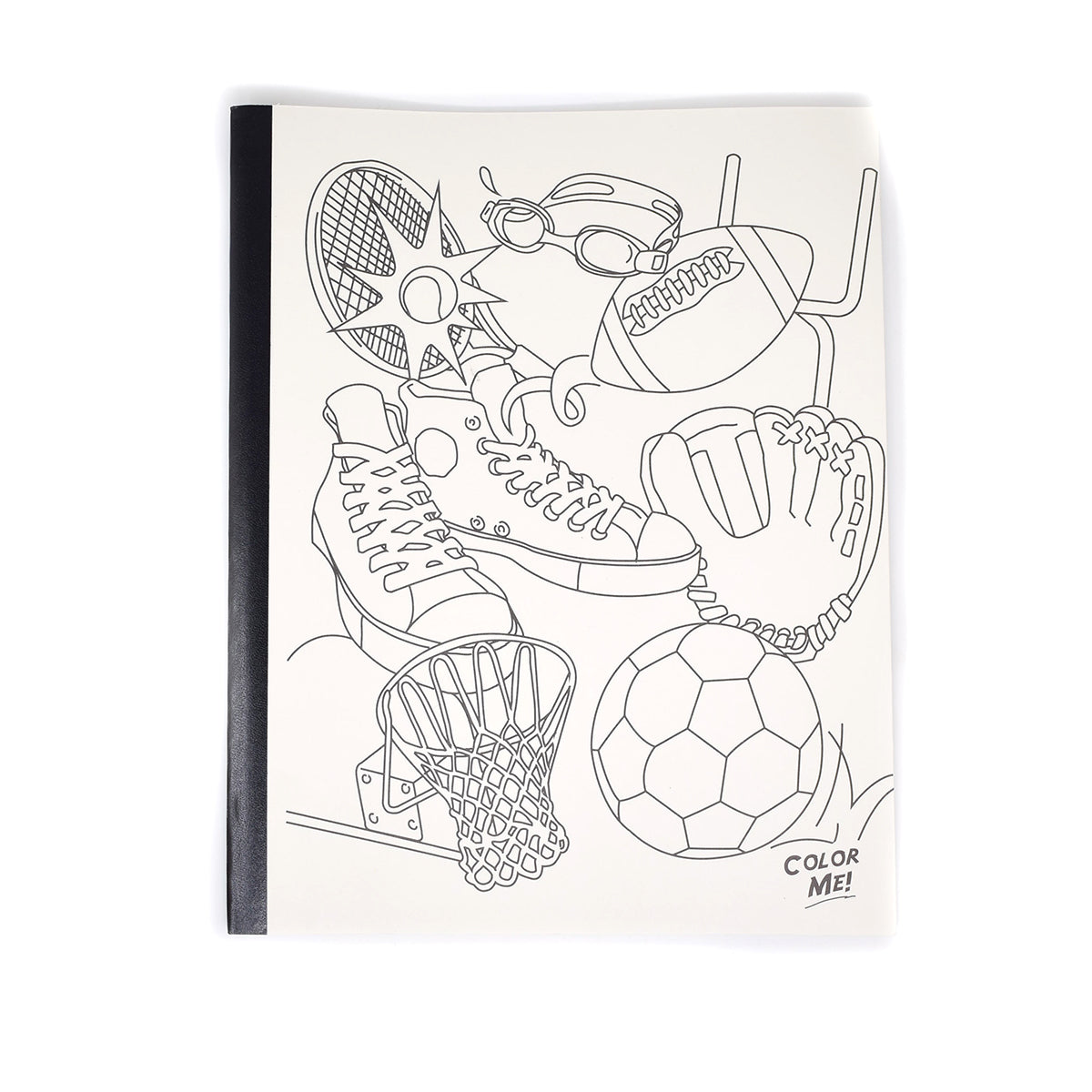 Cute Composition Notebooks, wide Ruled, 50 Page 10 x 8 Color Yourself Sport Theme Soft Cover PensAndPencils.Net Composition Notebook