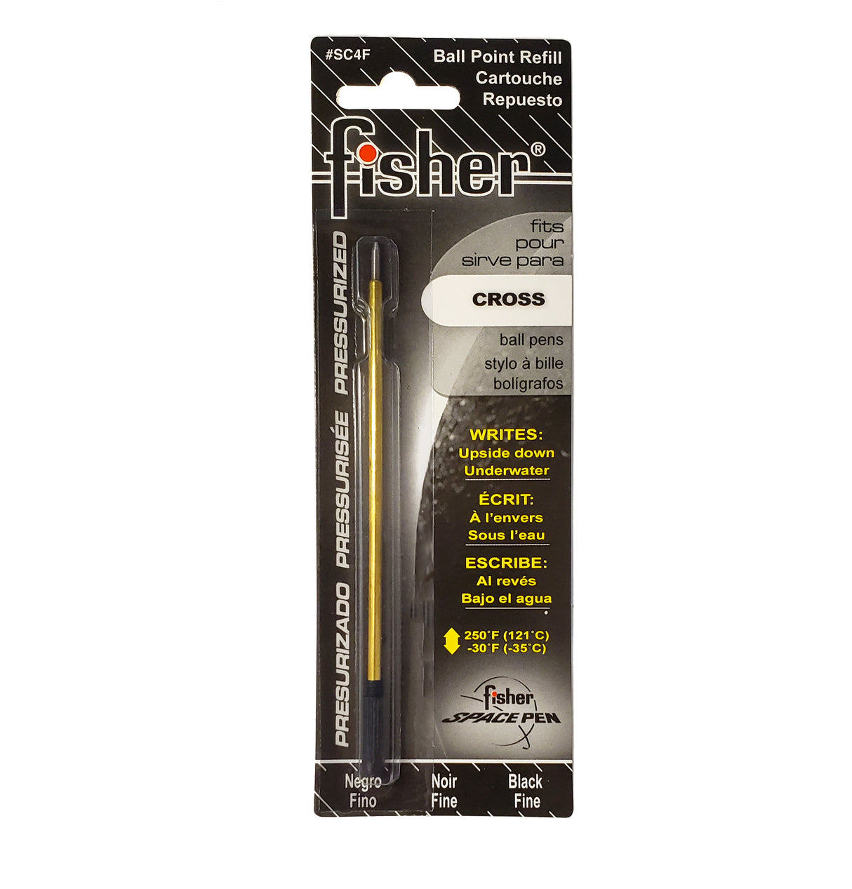 Cross Ballpoint Pen Refills Same as 8514 Black Fine , Made By Fisher Fisher Rollerball Refills