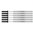 Cross Rollerball Refill Gel Ink , Black, 0.7mm Medium - 8523 Pack of 6  Cross Rollerball Refills