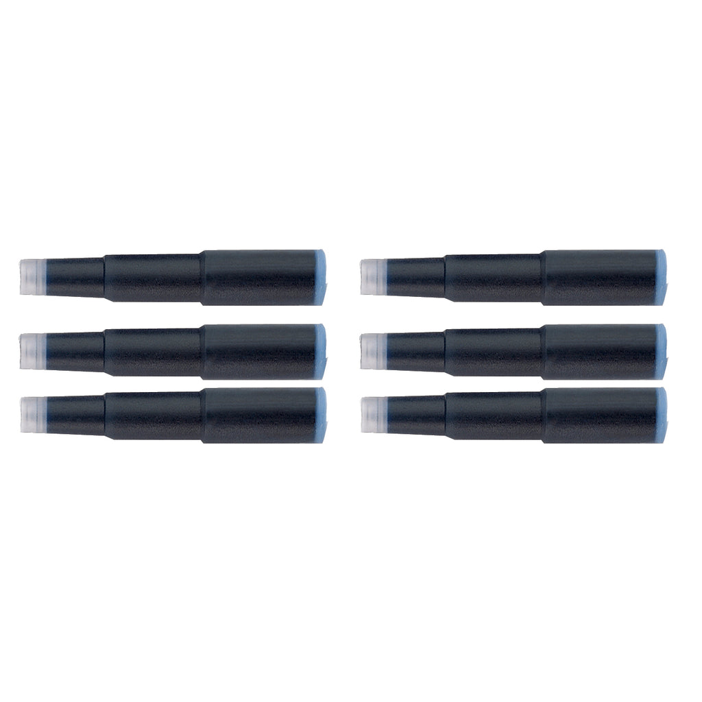 Cross Fountain Pen Ink Cartridges Blue Black Pack of 6, 8924 Cross Fountain Pen Ink Cartridges
