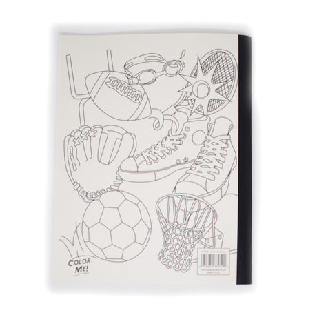 Cute Composition Notebooks, wide Ruled, 50 Page 10 x 8 Color Yourself Sport Theme Soft Cover  PensAndPencils.Net Composition Notebook