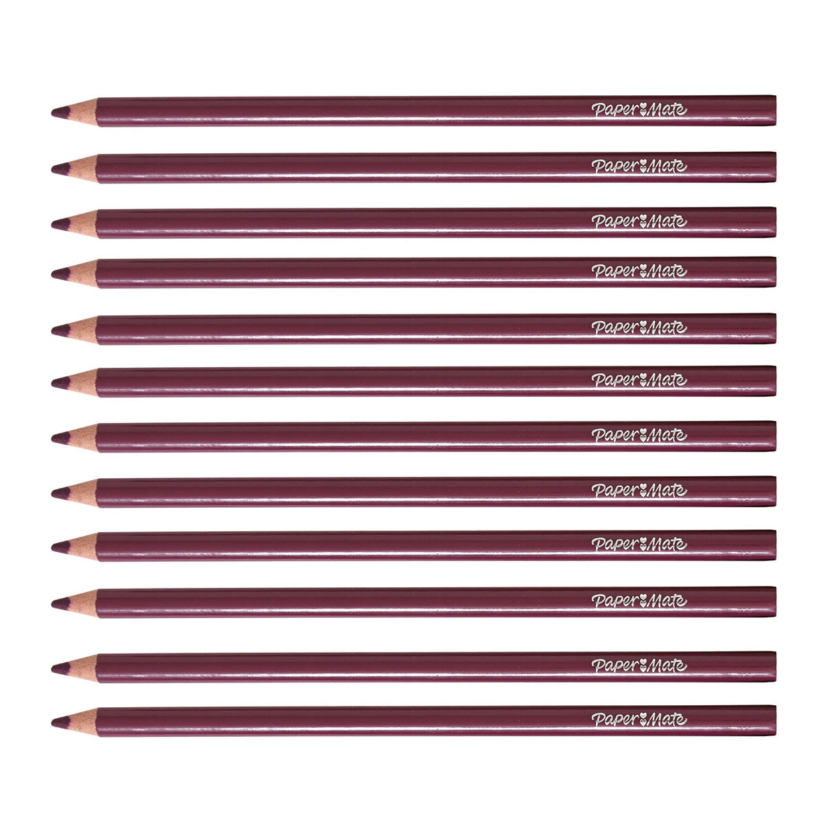 Paper Mate Colored Pencils Magenta Pack of 12 (Writes Magenta) Paper Mate Pencils