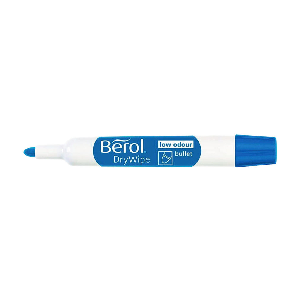 Berol Dry Erase Marker Blue Bullet Tip Berol Dry Erase Markers