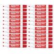 Expo Red Markers Dry Erase Low Odor Chisel Tip Bulk Pack of 24  Expo Dry Erase Markers
