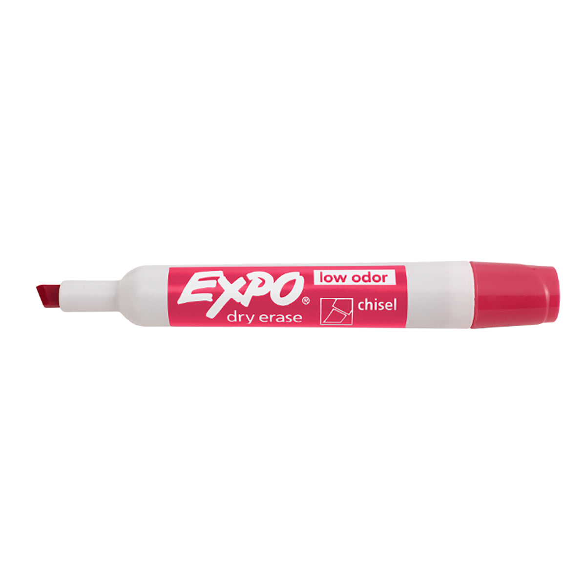 Expo Garnet Dry Erase Low Odor Marker Chisel Tip Expo Dry Erase Markers