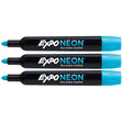 Expo Markers Neon Blue Dry Erase Marker, Bullet Tip Pack of 3  Expo Dry Erase Markers