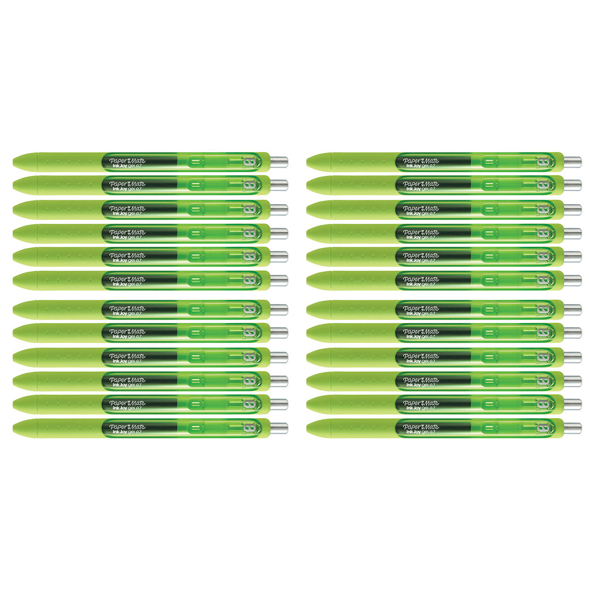 Paper Mate Inkjoy Gel Pen Lime, Medium, Bulk Pack Of 24 Paper Mate Gel Ink Pens