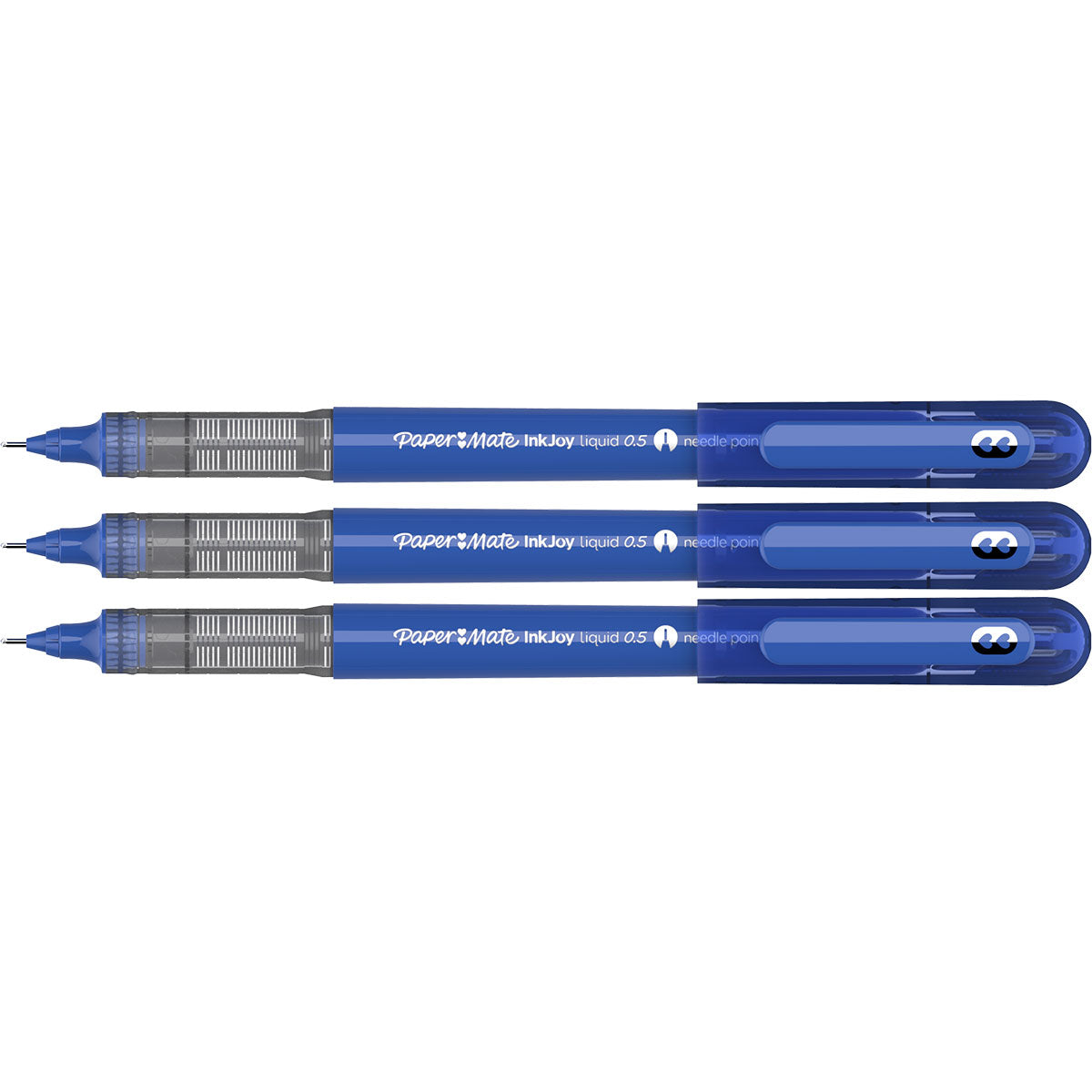Paper Mate Inkjoy Liquid Needle Point Pen Blue 0.5 Pack of 3 Paper Mate Ballpoint Pen