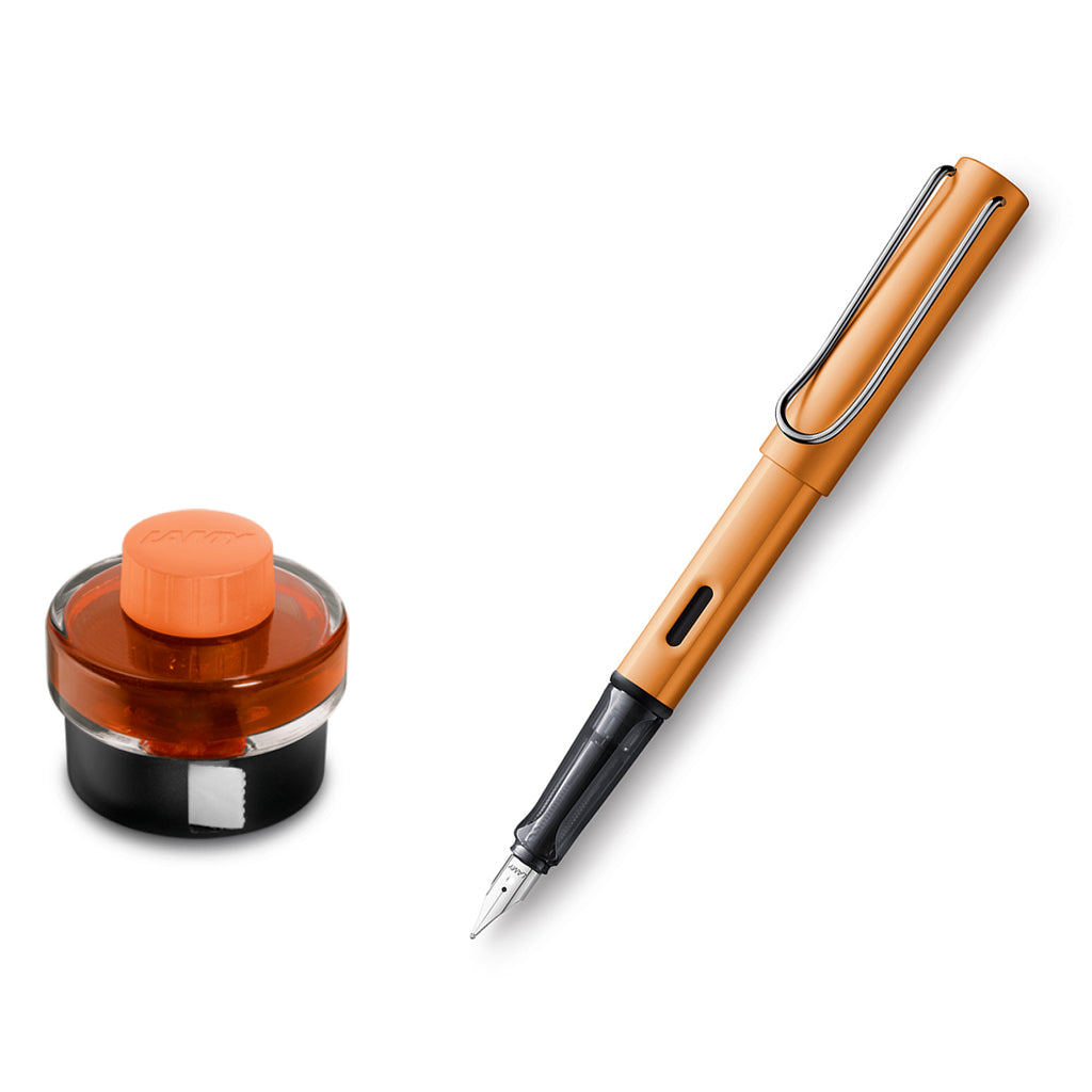 Lamy Al Star Bronze Fountain Pen, Fine - Special Edition + Lamy T52 Bronze Ink Bottle and Converter Lamy Fountain Pens