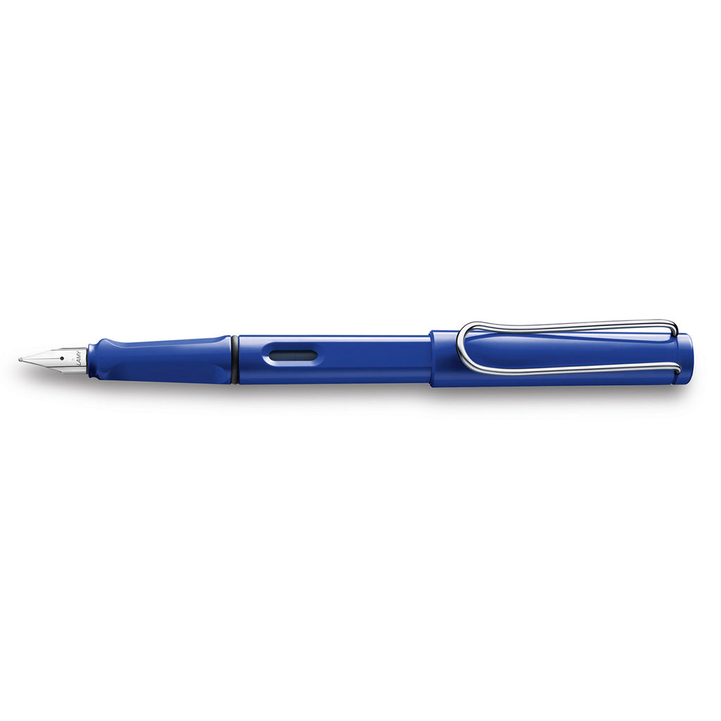 Lamy Safari Blue Fountain Pen, Fine L14F Lamy Fountain Pens
