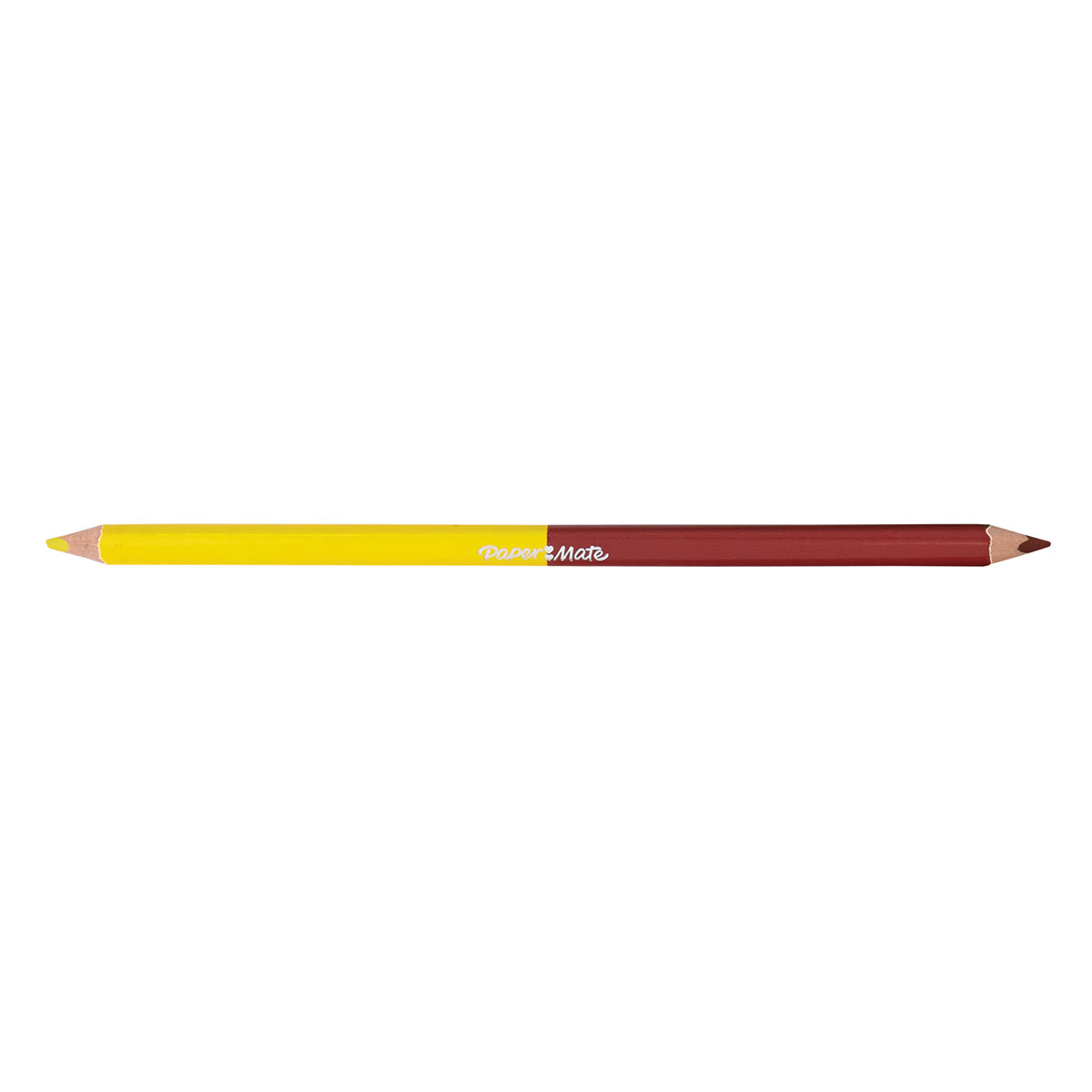 Paper Mate Lemon Yellow and Brick Red Colored Pencil Dual Ended Paper Mate Pencils