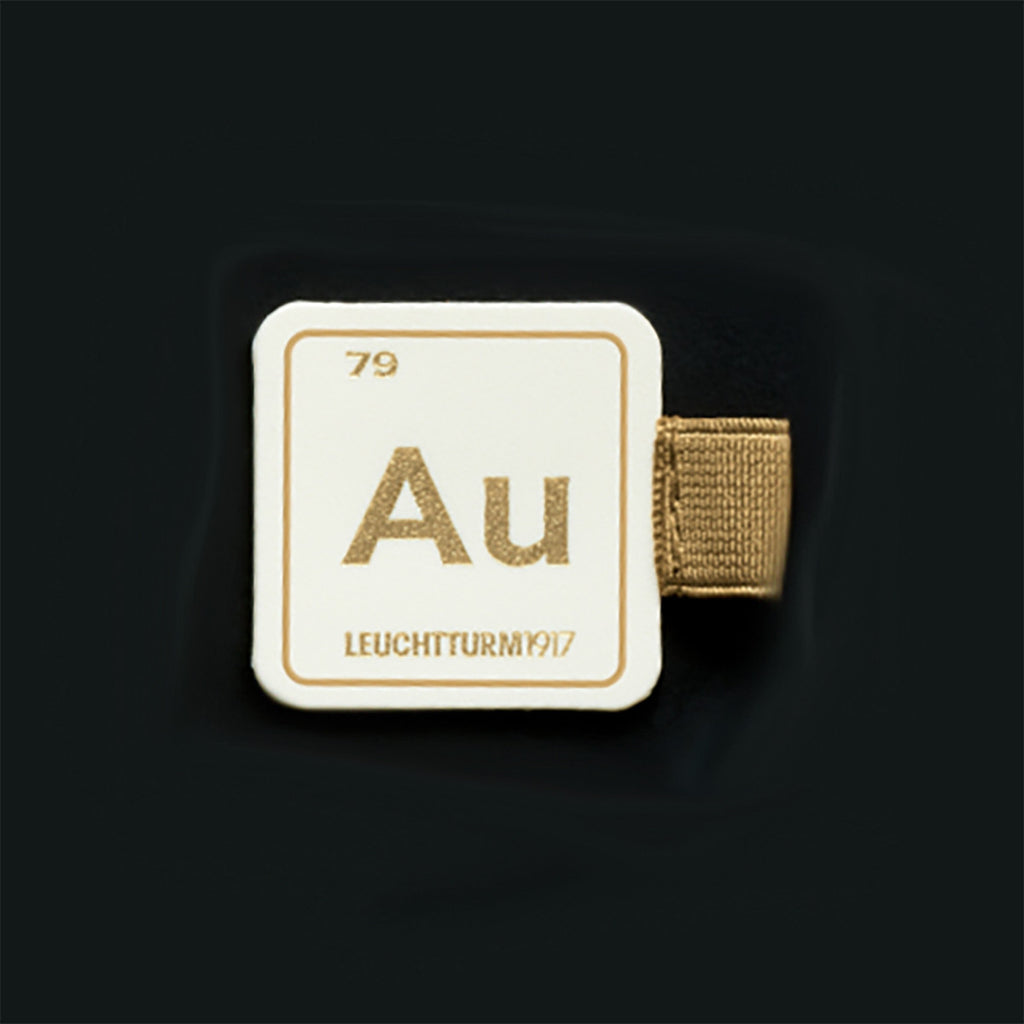 Leuchtturm1917 Pen Loop Gold With Chemical Element Symbol AU - Atomic Number 79 Leuchtturm1917 Pen Loop