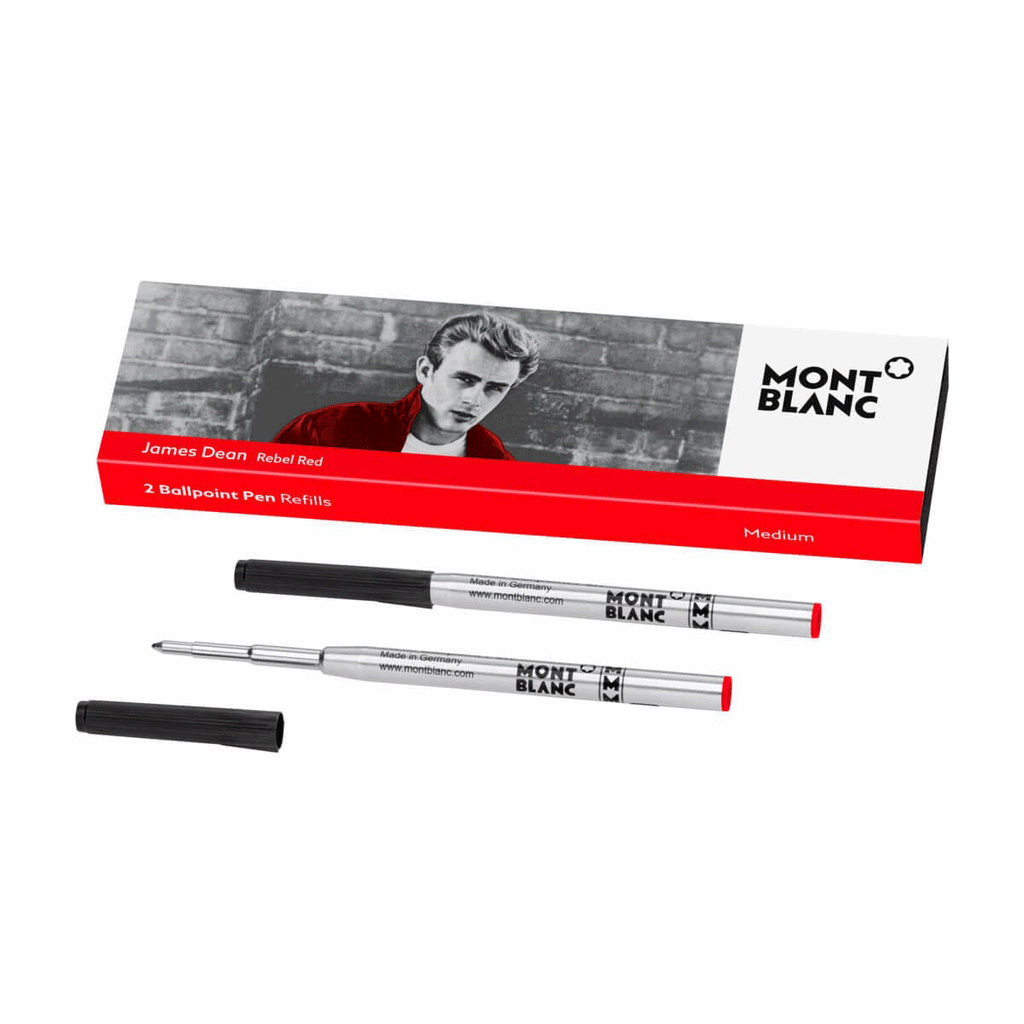Montblanc James Dean Rebel Red Medium Ballpoint Refills Pack of 2