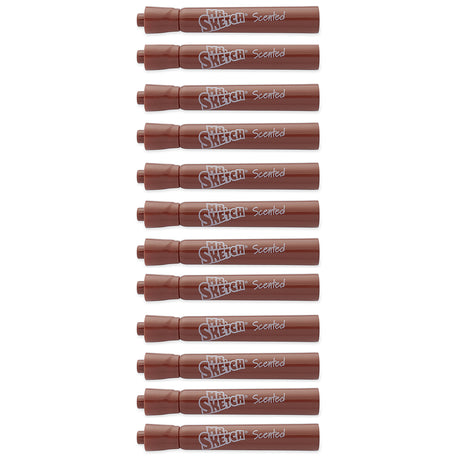 Mr. Sketch Cinnamon Scented Markers Chisel Tip Brown Color, Dozen  1906360  Mr Sketch Scented Markers