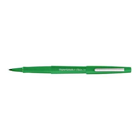 Paper Mate Flair Green Felt Tip Pens Point Guard, Bulk Pack of 24  Paper Mate Felt Tip Pen