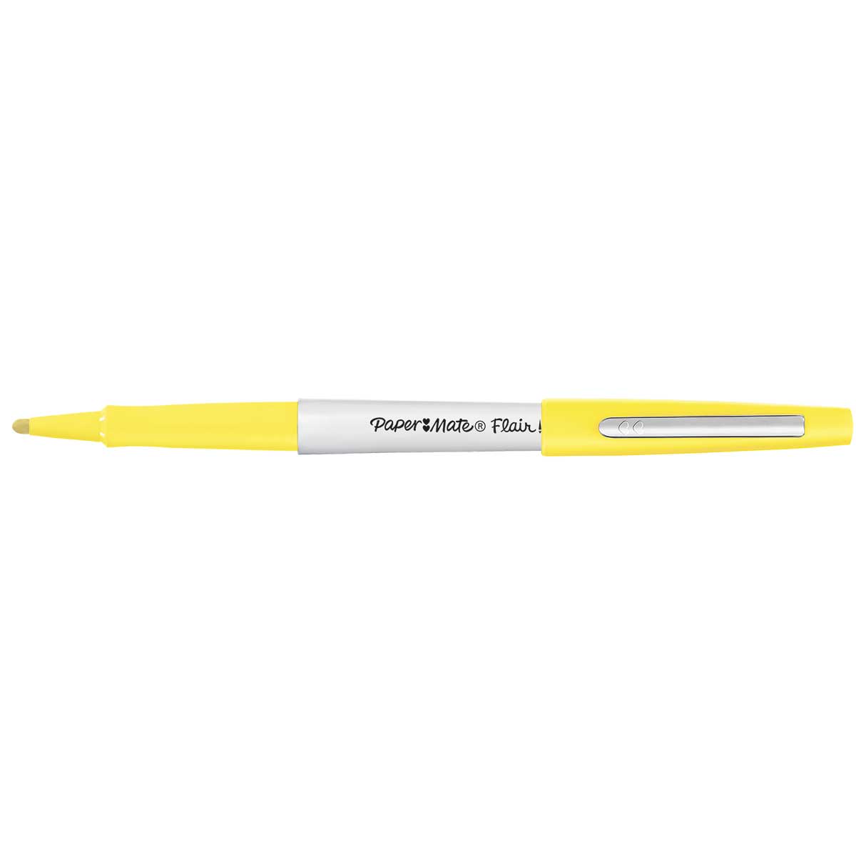 Paper Mate Flair Bold Yellow 1.2mm Tip Felt Tip Pen Paper Mate Felt Tip Pen
